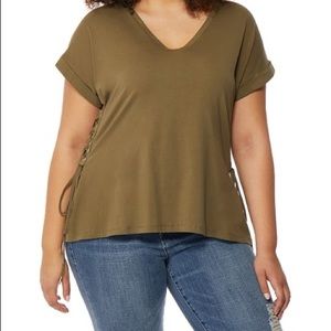 NWOT: Olive green Rebel Wilson shirt